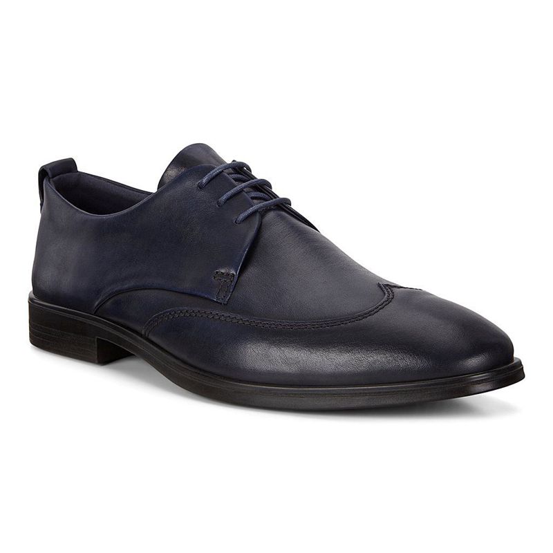 Men Business Ecco Melbourne - Derby Blue - India SBPEKF583